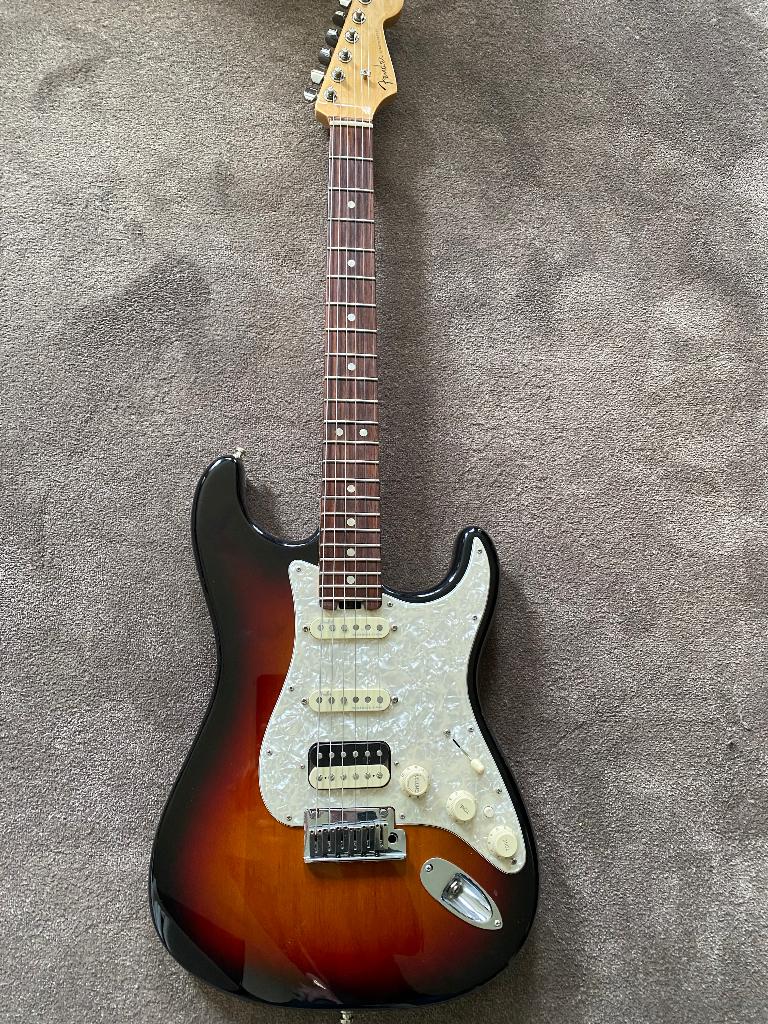 Fender American Elite Stratocaster HSS Shawbucker, Ophalen, Gebruikt, Solid body, Fender