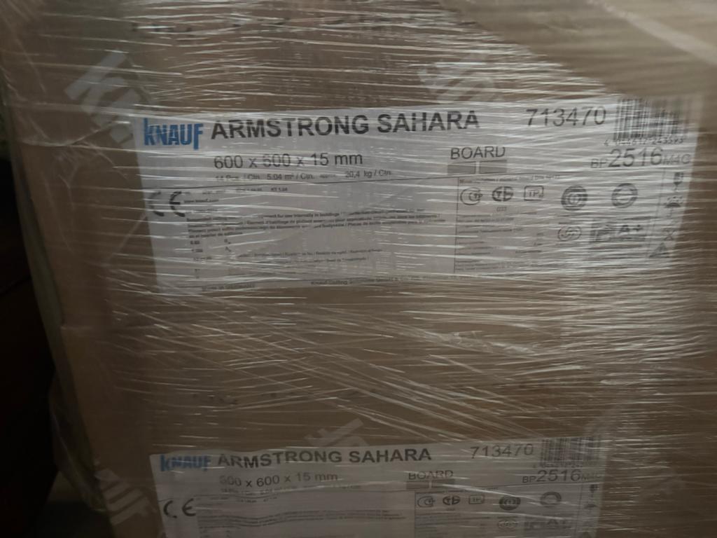 Knauf Armstrong Sahara plafondplaten 600x600x15mm, Doe-het-zelf en Verbouw, Platen en Panelen, Ophalen of Verzenden, Nieuw, Overige materialen
