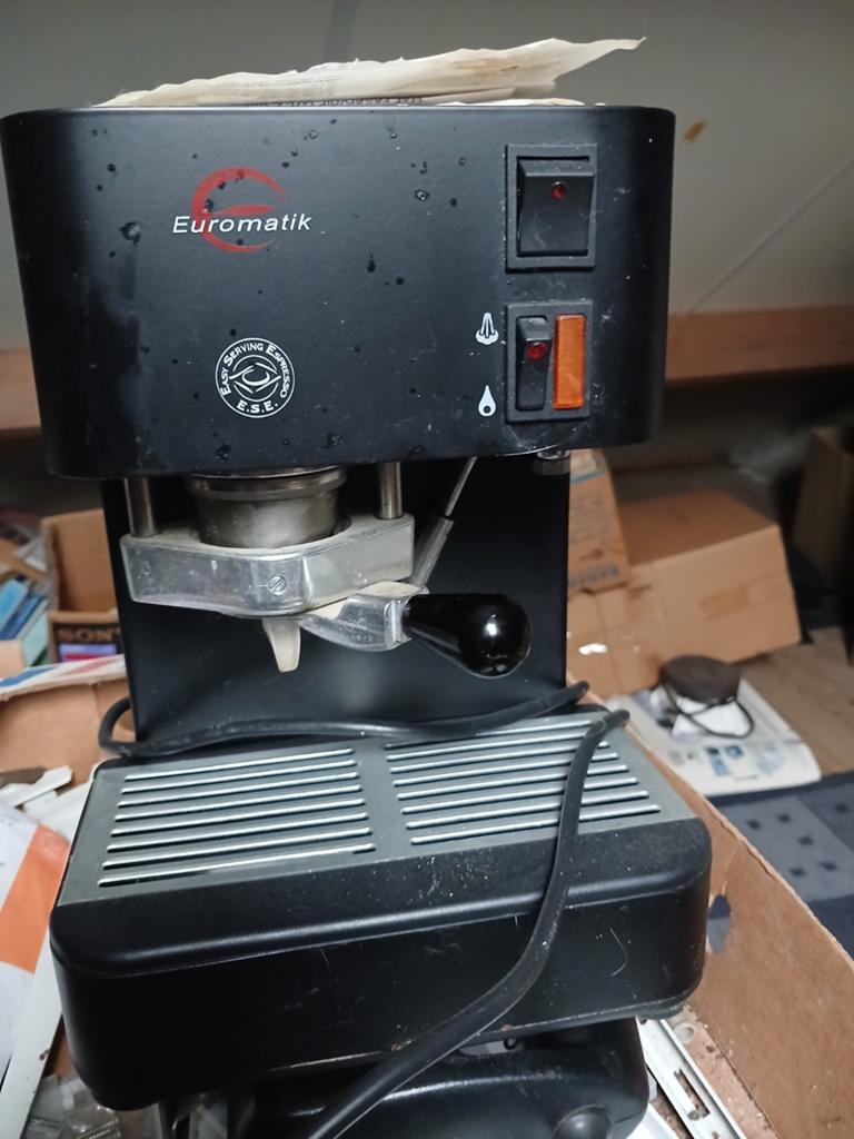 Vintage Euromatik Espressomachine - Nauwelijks gebruikt, Ophalen of Verzenden, Gebruikt, Espresso apparaat, Gemalen koffie