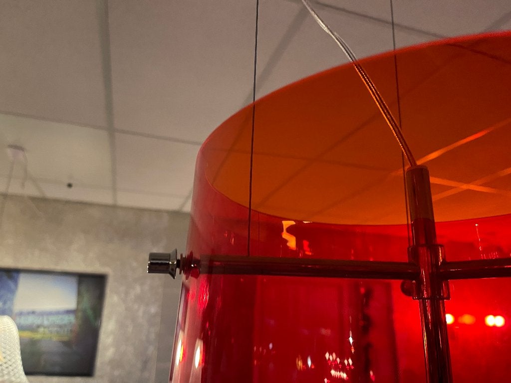 Prandina Sera S1 – Rood | Mario Mengotti, Ophalen, Design, E27 (groot), Glas
