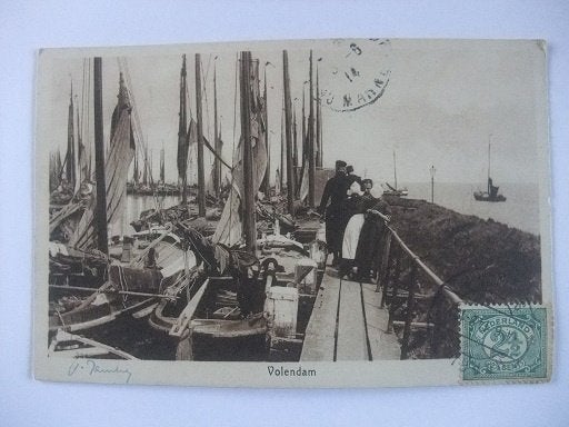 R01 Volendam 1914, Verzenden, Voor 1920, Gelopen, Noord-Holland