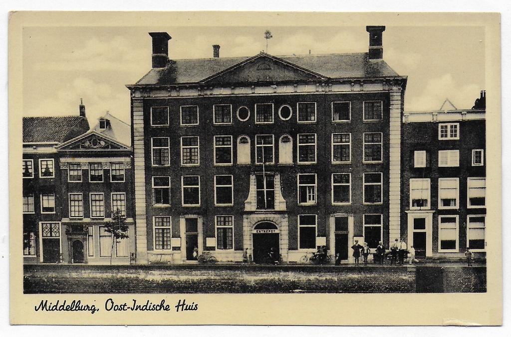 Middelburg Oost Indische Huis Oude Ansichtkaart ( B4114 ), Ophalen of Verzenden, 1960 tot 1980, Ongelopen, Zeeland