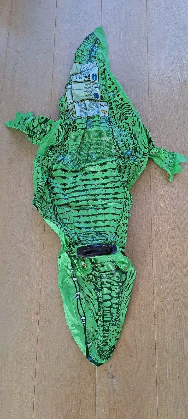 Grote groene krokodil opblaasbare zwem opblaasfiguren, Kinderen en Baby's, Speelgoed | Buiten | Opblaasfiguren, Ophalen, Zo goed als nieuw