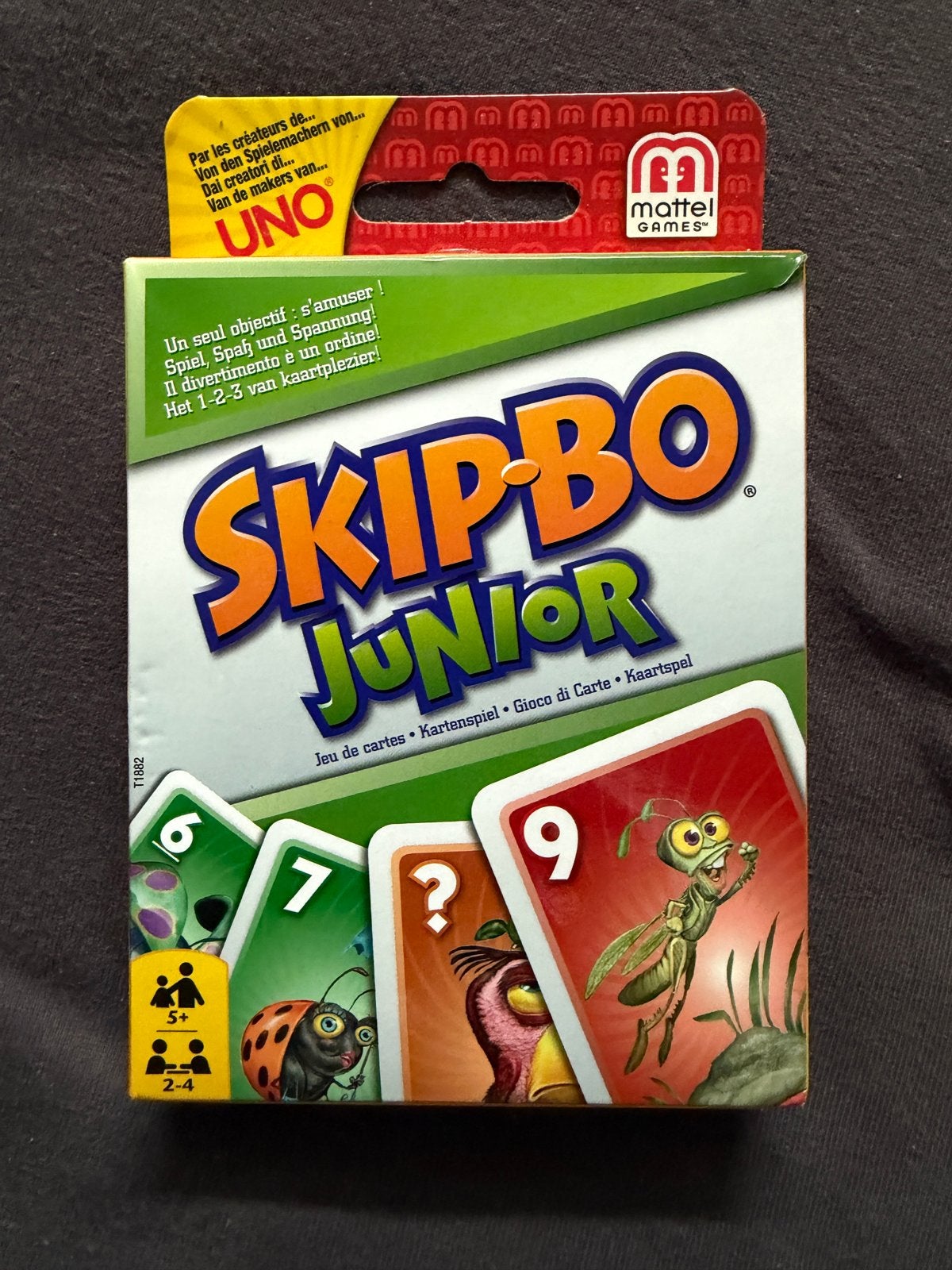 Skip-Bo Junior Kaartspel - Mattel Games, Drie of vier spelers, Ophalen of Verzenden, Zo goed als nieuw