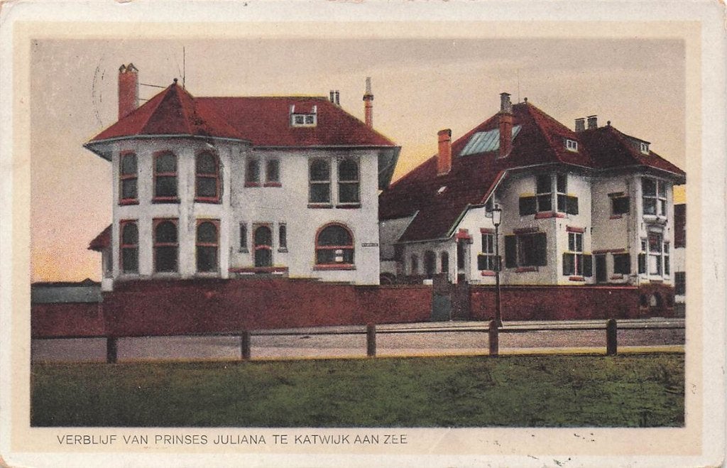 703-475-031 Verblijf van Prinses Juliana te Katwijk aan Zee, Ophalen of Verzenden, Voor 1920, Zuid-Holland
