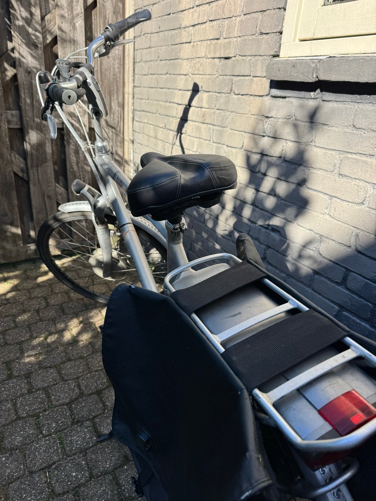 Sparta ION RX elektrische herenfiets - Zilver - Gebruikt, Ophalen, Sparta, Gebruikt, Velgrem