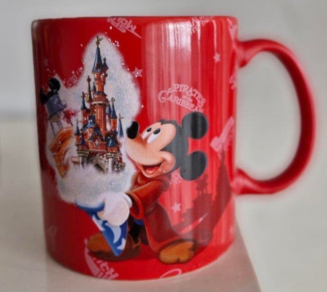 Disney Mickey Mouse Mok - Disneyland Parijs Exclusief, Overige stijlen, Ophalen of Verzenden, Zo goed als nieuw, Rood