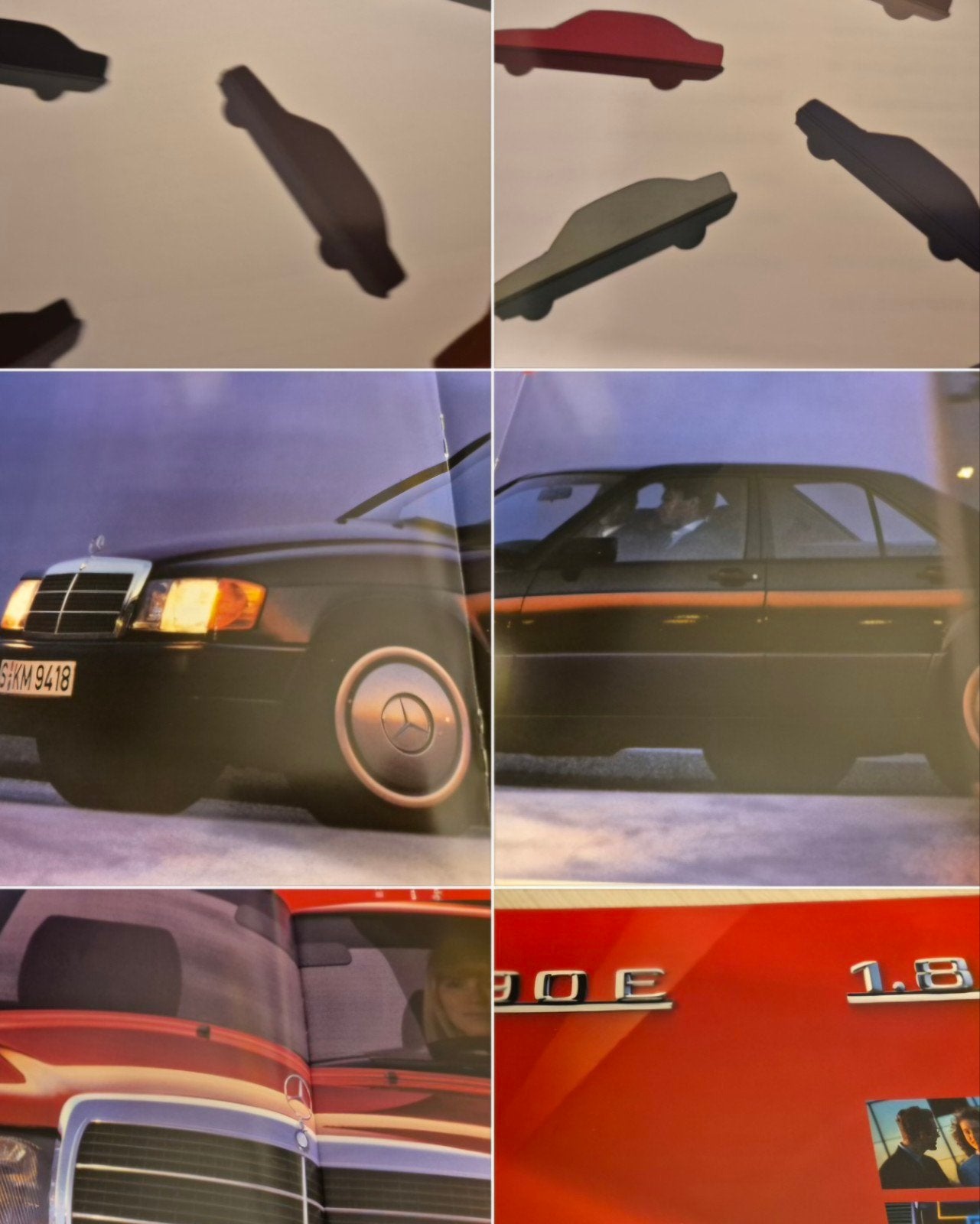 jaren90 Nederlands Mercedes 190E 1,8 folder óók kleuren izgs, Ophalen of Verzenden, Zo goed als nieuw, Mercedes