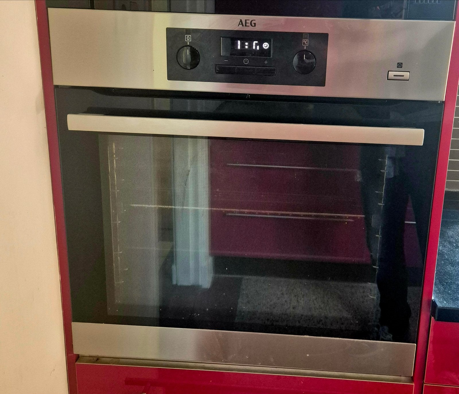 AEG BES351110M Inbouw Heteluchtoven met Grill, Ophalen, Gebruikt, Oven met grill, Inbouw