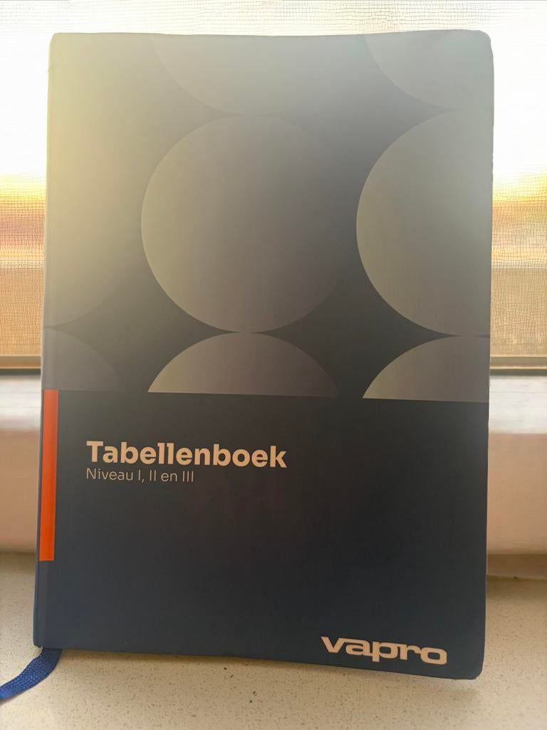 VAPRO Tabellenboek niveau I, II, III - Nieuwstaat, Ophalen, Zo goed als nieuw, Overige onderwerpen
