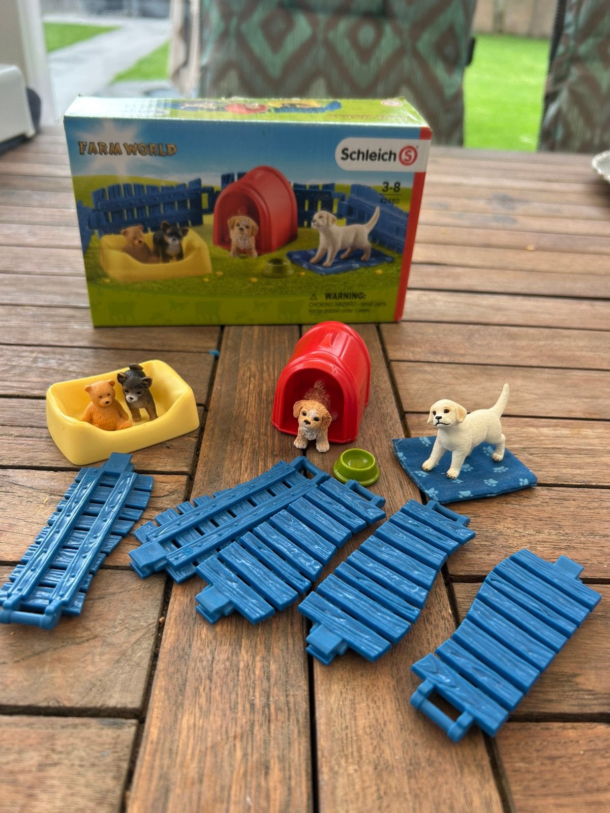 Schleich Farm World Puppy Huis, Ophalen of Verzenden, Zo goed als nieuw