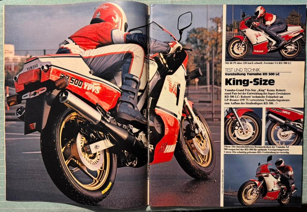 Test Yamaha RD500LC, Verzenden, Zo goed als nieuw, Motoren