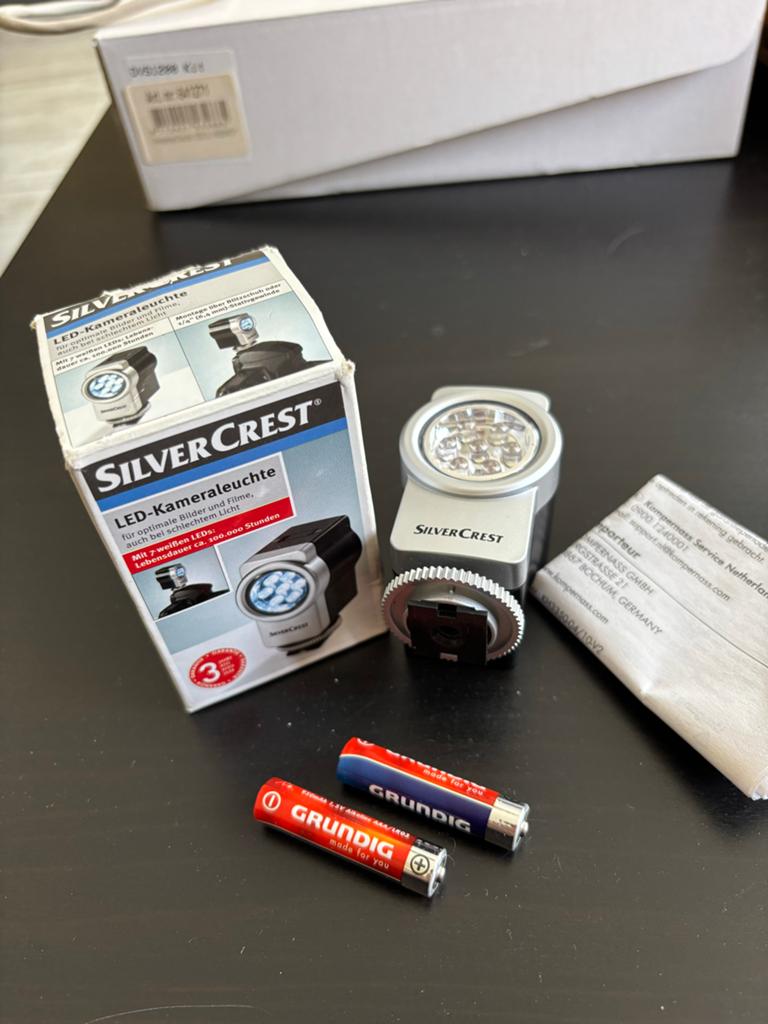 SilverCrest LED-cameralamp voor optimale foto's en films, Ophalen of Verzenden, Zo goed als nieuw, Overige merken