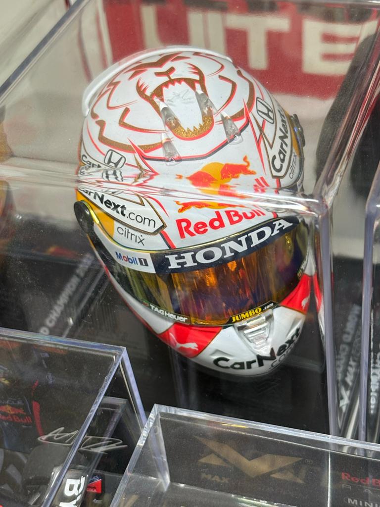Max Verstappen Helm 2021 1:4 Schaalmodel, Ophalen of Verzenden, Nieuw