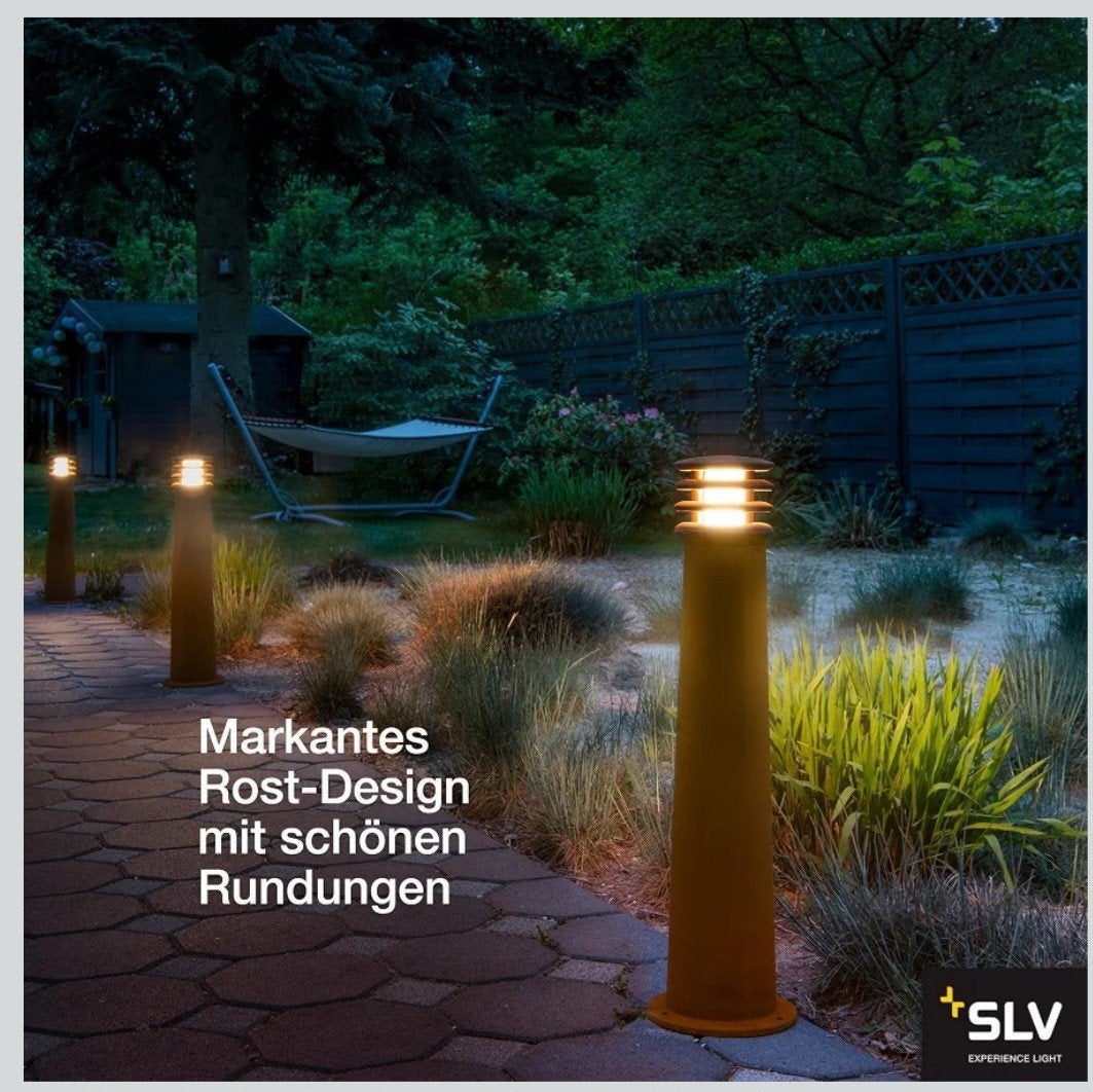 SLV Rusty 70 Buitenlamp - Roestkleurig Design, Ophalen, Overige materialen, Minder dan 50 watt, Staande lamp