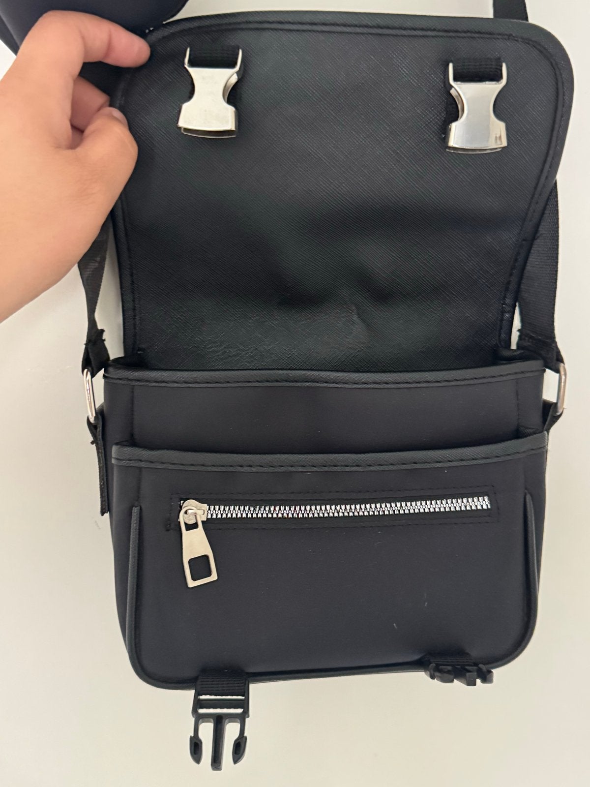 Prada Schoudertas Zwart - Zo goed als nieuw, Verzenden, Zo goed als nieuw, Zwart