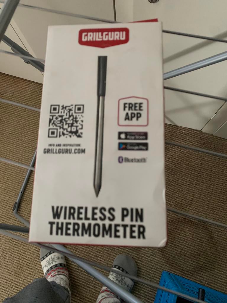 Nieuwe GrillGuru Draadloze Pin Thermometer, Ophalen, Zo goed als nieuw, Douche