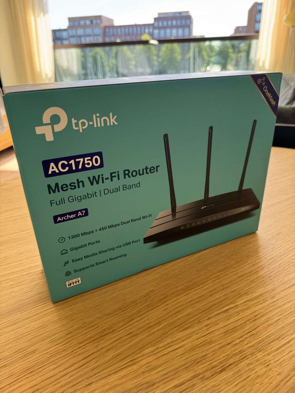 TP-Link Archer A7 AC1750 Mesh Wi-Fi Router Dual Band, Ophalen, Zo goed als nieuw, Router