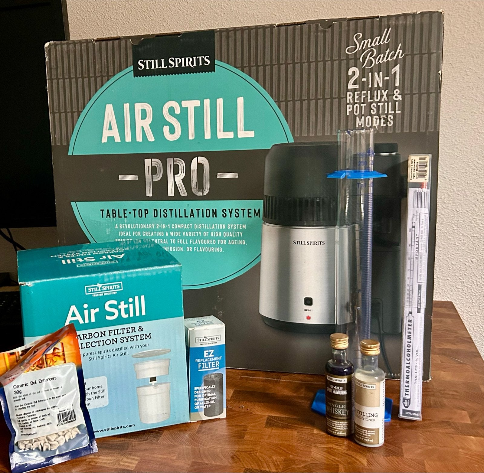 Still Spirits Air Still Pro Distilleersysteem met accessoire, Overige materialen, Overige typen, Ophalen of Verzenden, Zo goed als nieuw