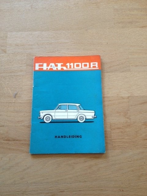 Fiat 1100 R Handleiding - Origineel   1967   NL, Ophalen of Verzenden