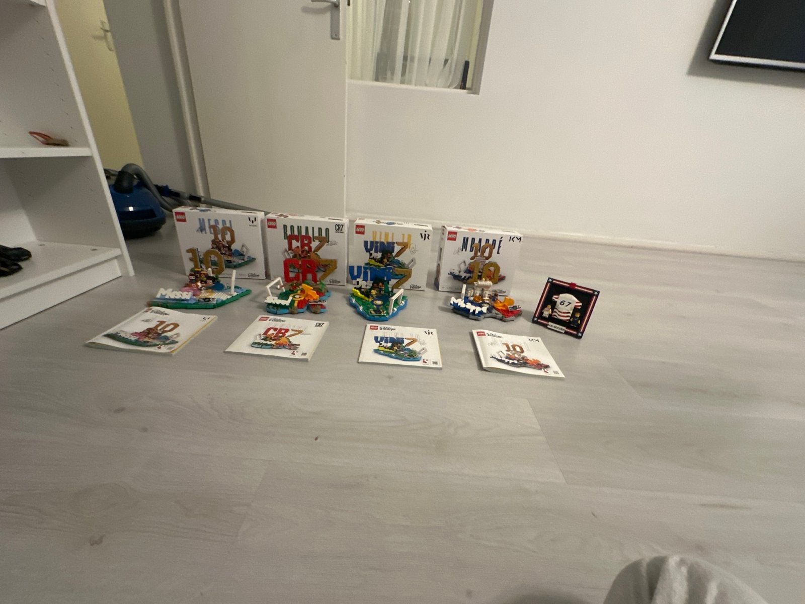 Lego voetbal sets vini jr, cr7, messi en mbappe(4 stuks), Ophalen, Zo goed als nieuw, Overige merken