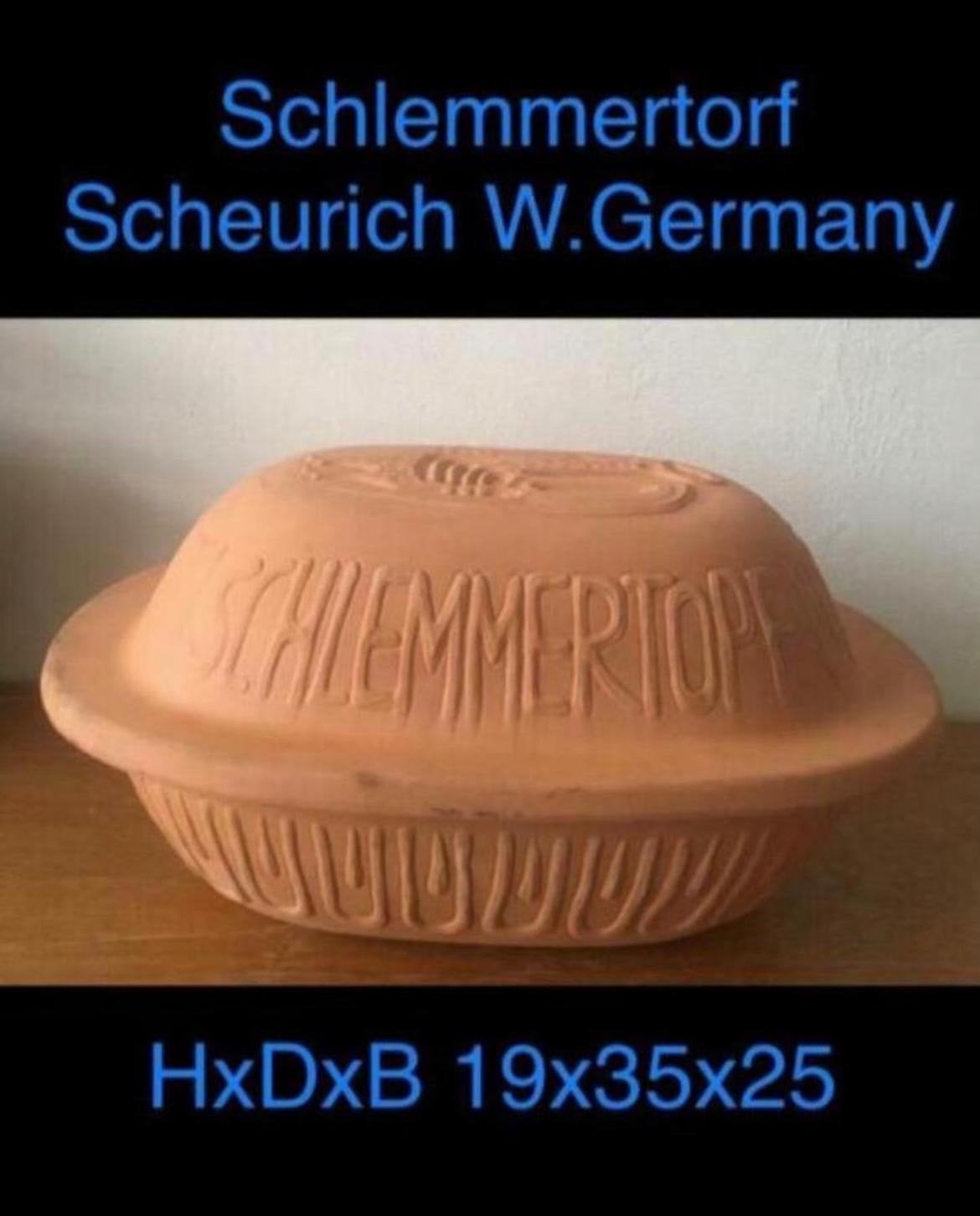 Schlemmertopf ScheurichW.Germany Aardewerken Braadpan NIEUW, Ophalen, Overige typen, Nieuw, Steen/keramiek