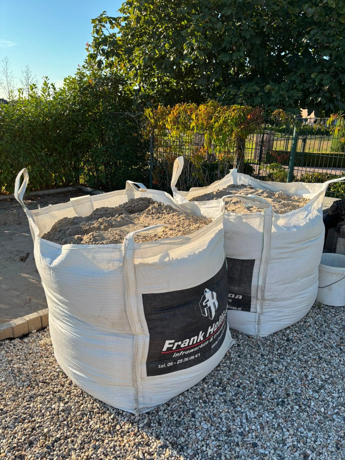 3 kuub wit zand in bigbags, Ophalen, Zo goed als nieuw, Ophoogzand