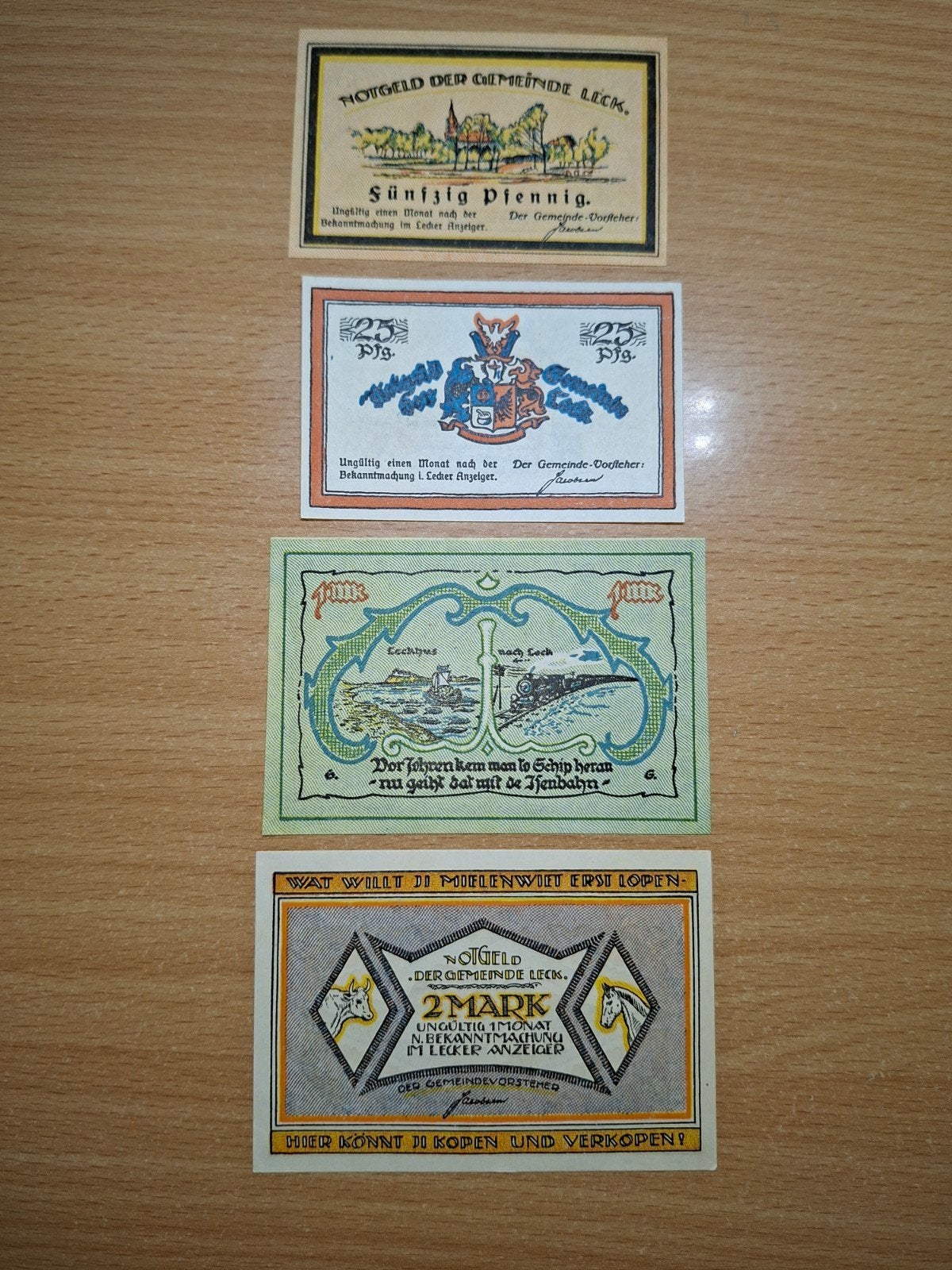 Duits Notgeld Leck Noodgeld, Ophalen of Verzenden, Duitsland