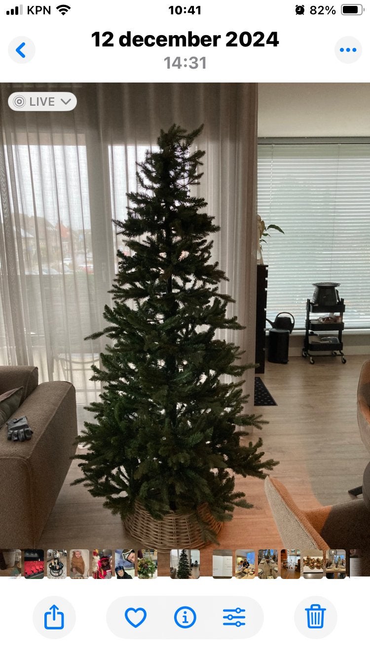 Mooie kunstkerstboom 220 cm., Diversen, Ophalen, Gebruikt