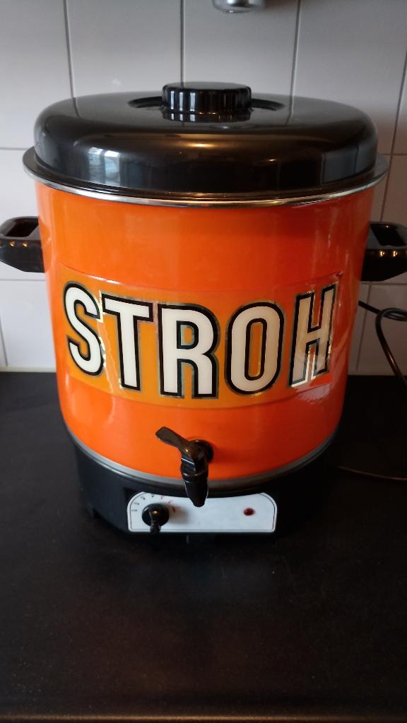 Vintage Stroh rum ketel 27 liter 1800W, Verzamelen, Merken en Reclamevoorwerpen, Ophalen of Verzenden, Zo goed als nieuw