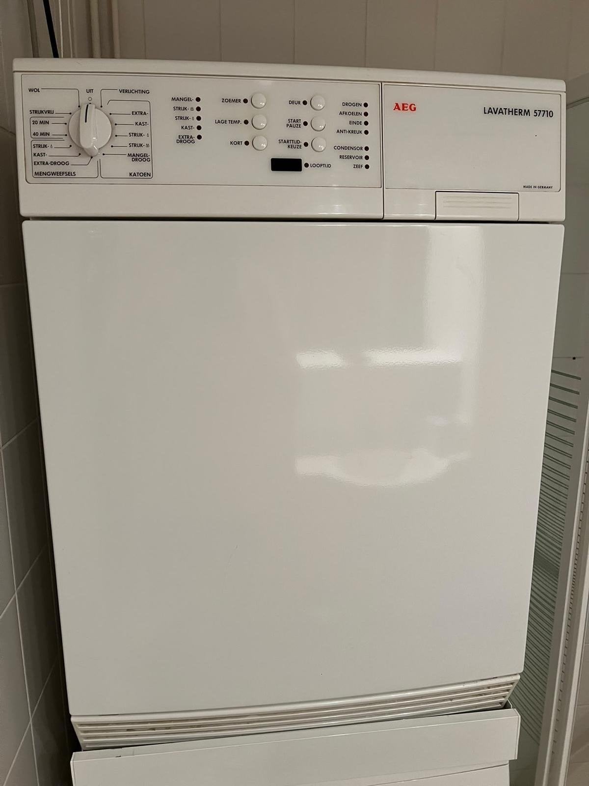 AEG Lavatherm 57710 Wasdroger -, Witgoed en Apparatuur, Ophalen, Gebruikt, Voorlader, Luchtafvoer
