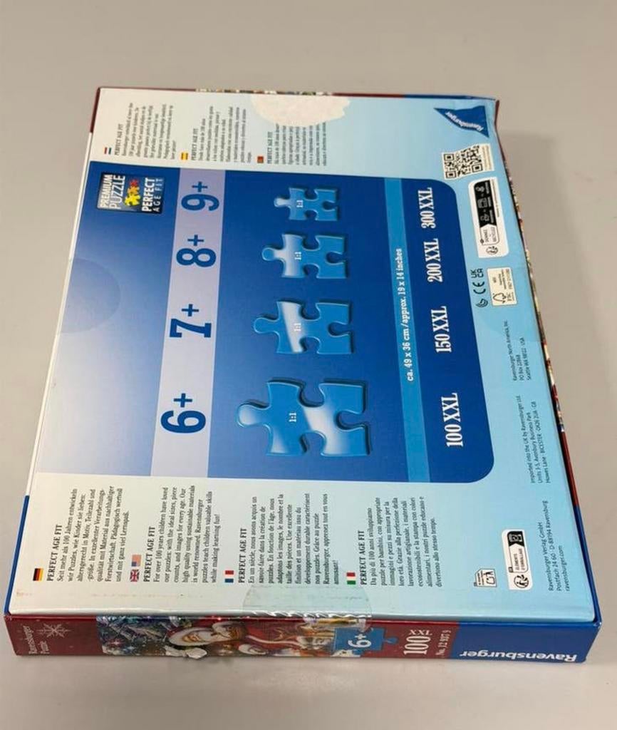 Ravensburger Kinderpuzzel Kerst Bos XL 100 stukjes 6+ puzzel, Nieuw, H, H, H