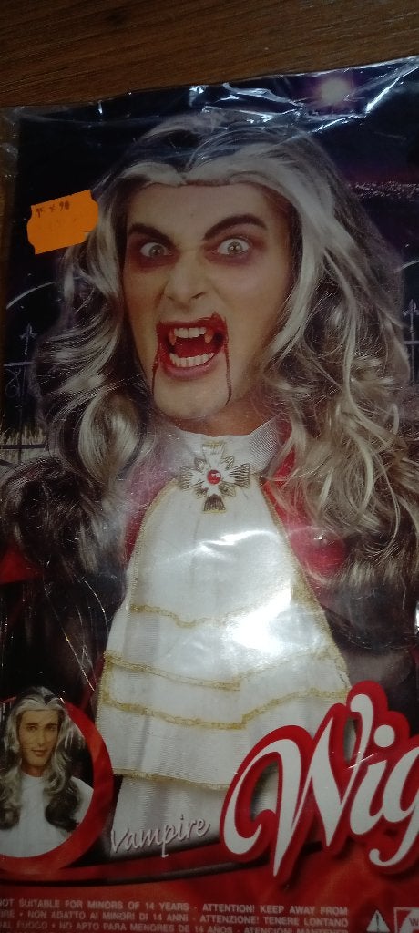 Boland Vampier/Dracula  pruik  Nieuw., Carnaval, Nieuw, Overige maten, Ophalen of Verzenden