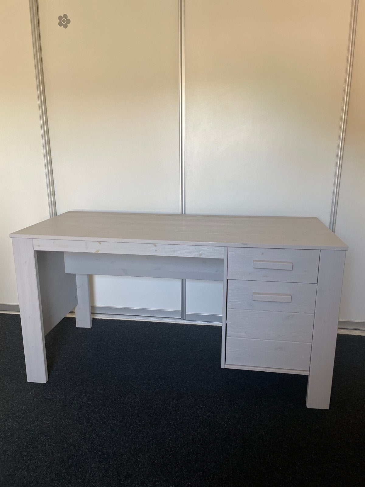 Bureau, Ophalen, Gebruikt, Grijs, Computerbureau
