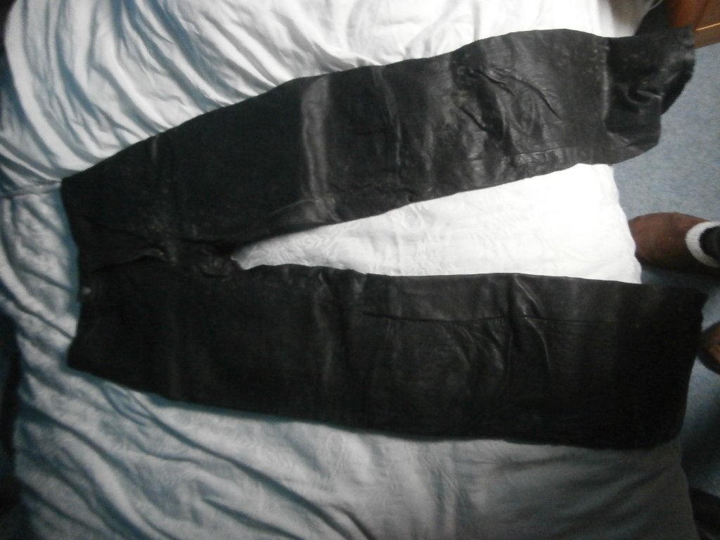 Leren motorbroek broek leer maat 40 motorkleding, Maat 38/40 (M), Zwart, Ophalen of Verzenden, Lang