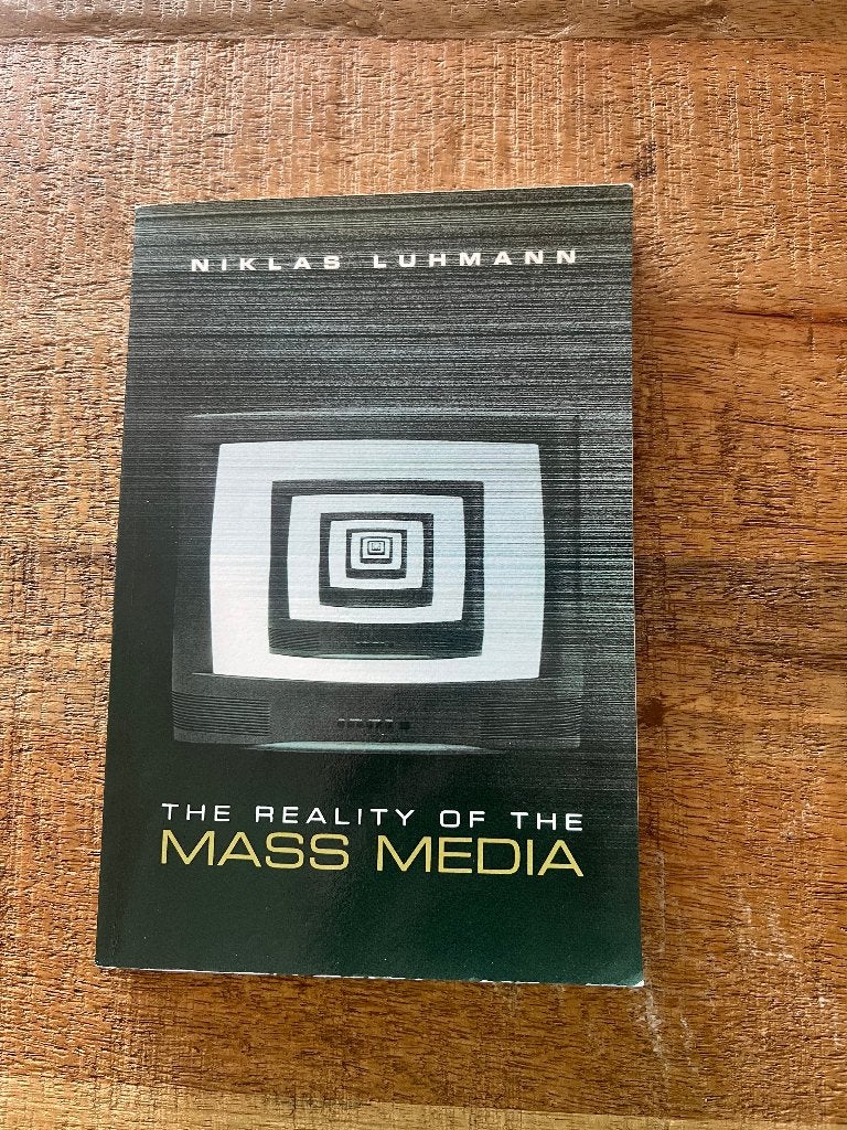 the reality of the mass media isbn 9780745621326, Ophalen of Verzenden, Beta, Zo goed als nieuw, Niet van toepassing