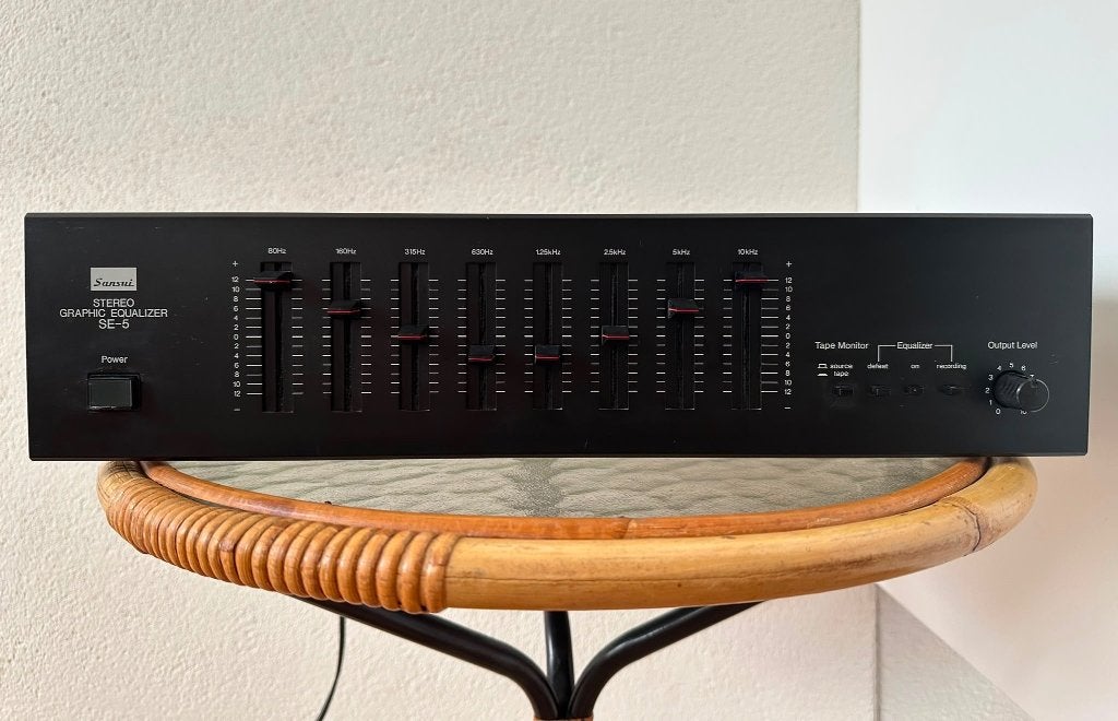 Sansui SE 5 Equalizer Vintage ( AU serie ), Overige merken, Gebruikt, Ophalen of Verzenden, Minder dan 60 watt