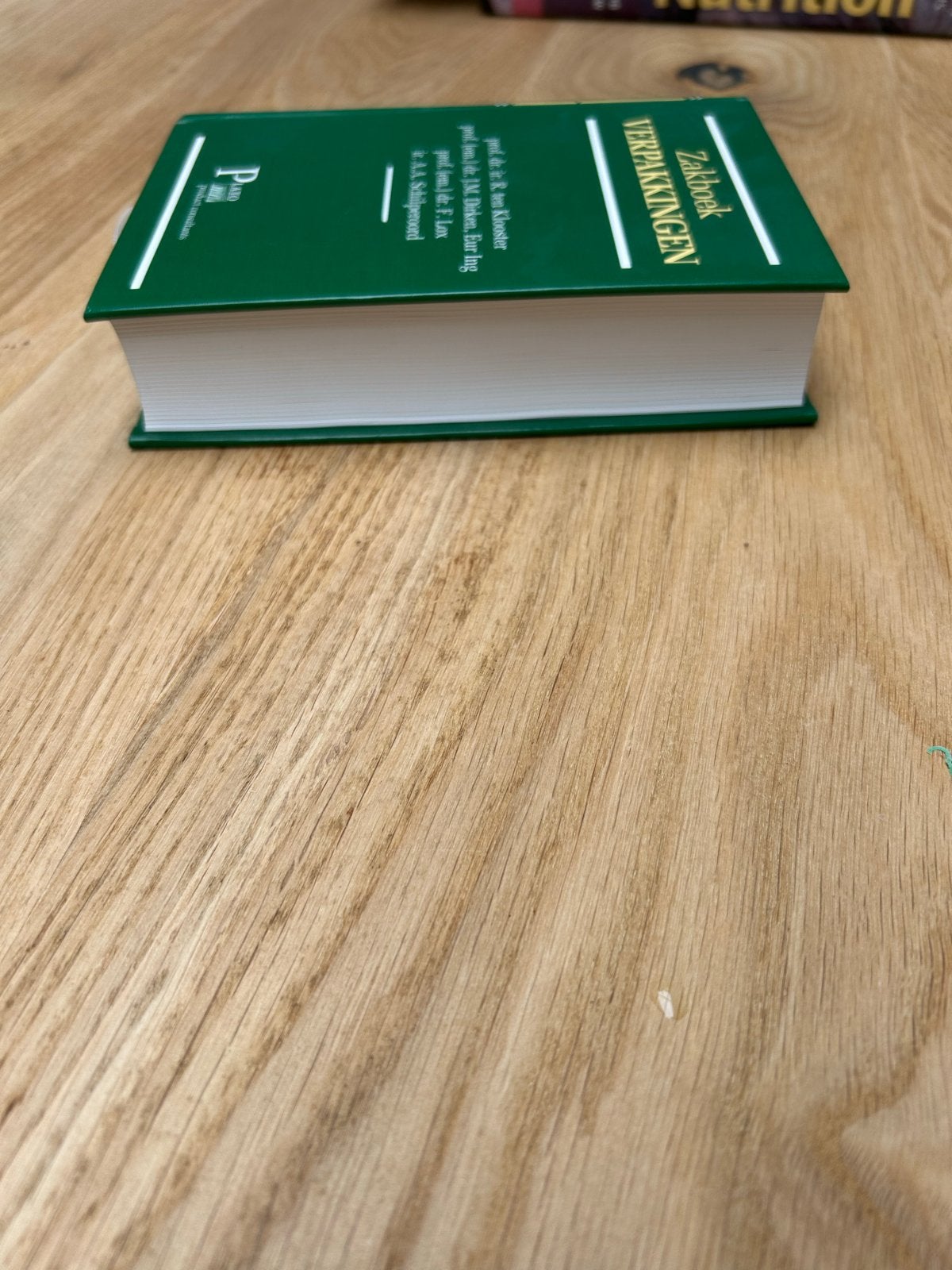 Zakboek Verpakkingen - Plato Product Consultants, Ophalen of Verzenden, Beta, Zo goed als nieuw, HBO