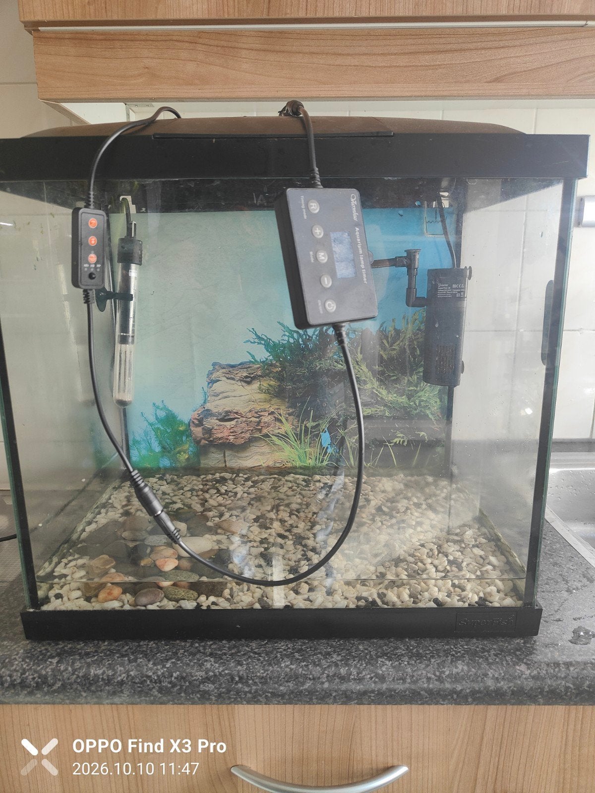 Aquarium van het merk superfish compleet, Ophalen, Inclusief controller, Zo goed als nieuw, Leeg aquarium