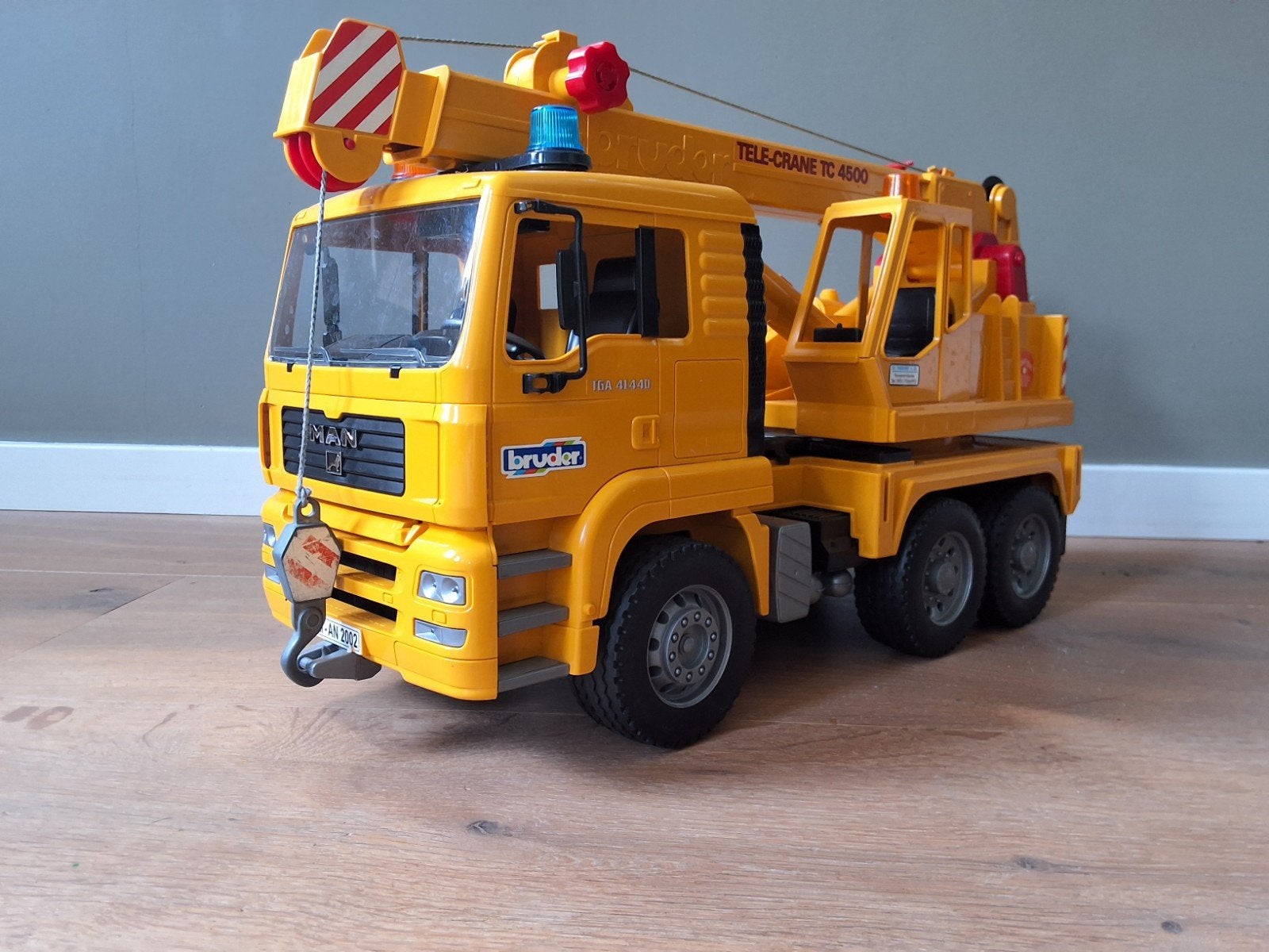 Bruder MAN Autokraan, Kinderen en Baby's, Speelgoed | Speelgoedvoertuigen, Ophalen, Gebruikt