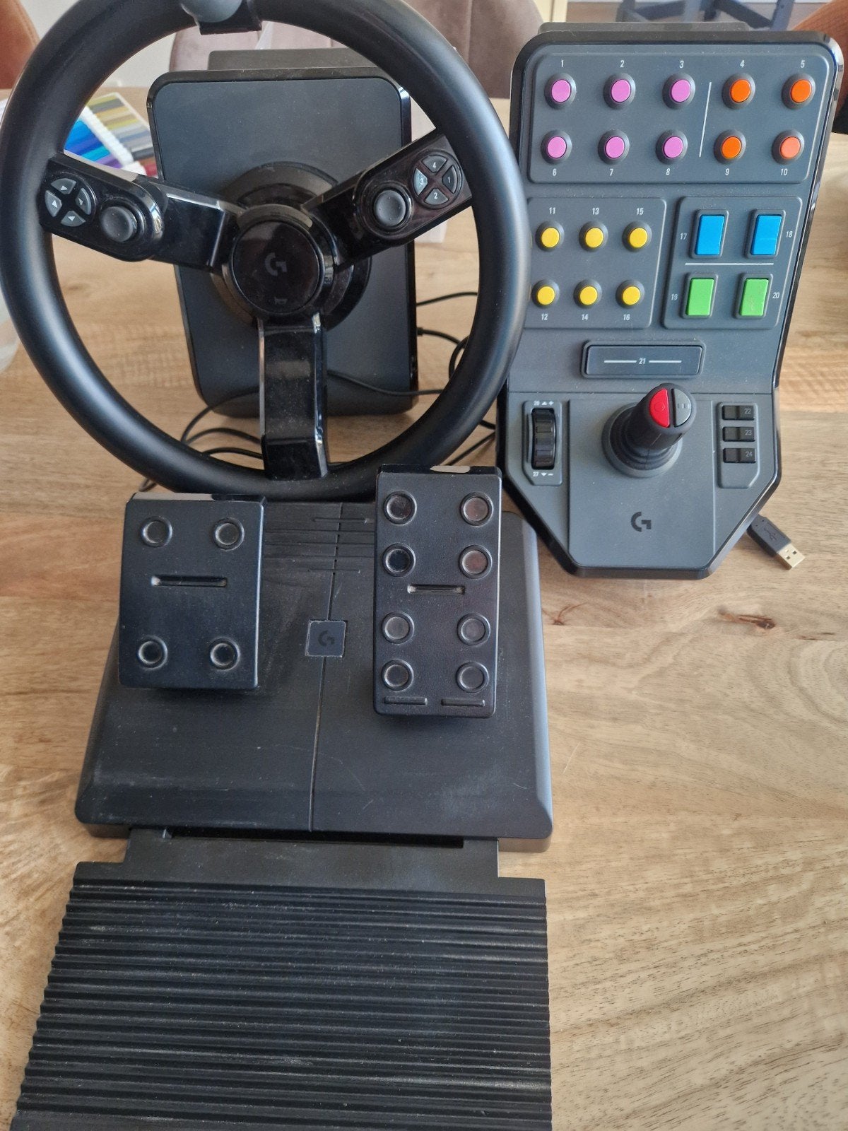Logitech G Saitek - Farming Simulator Controller, Computers en Software, Joysticks, Verzenden, Zo goed als nieuw, Logitech Saitek