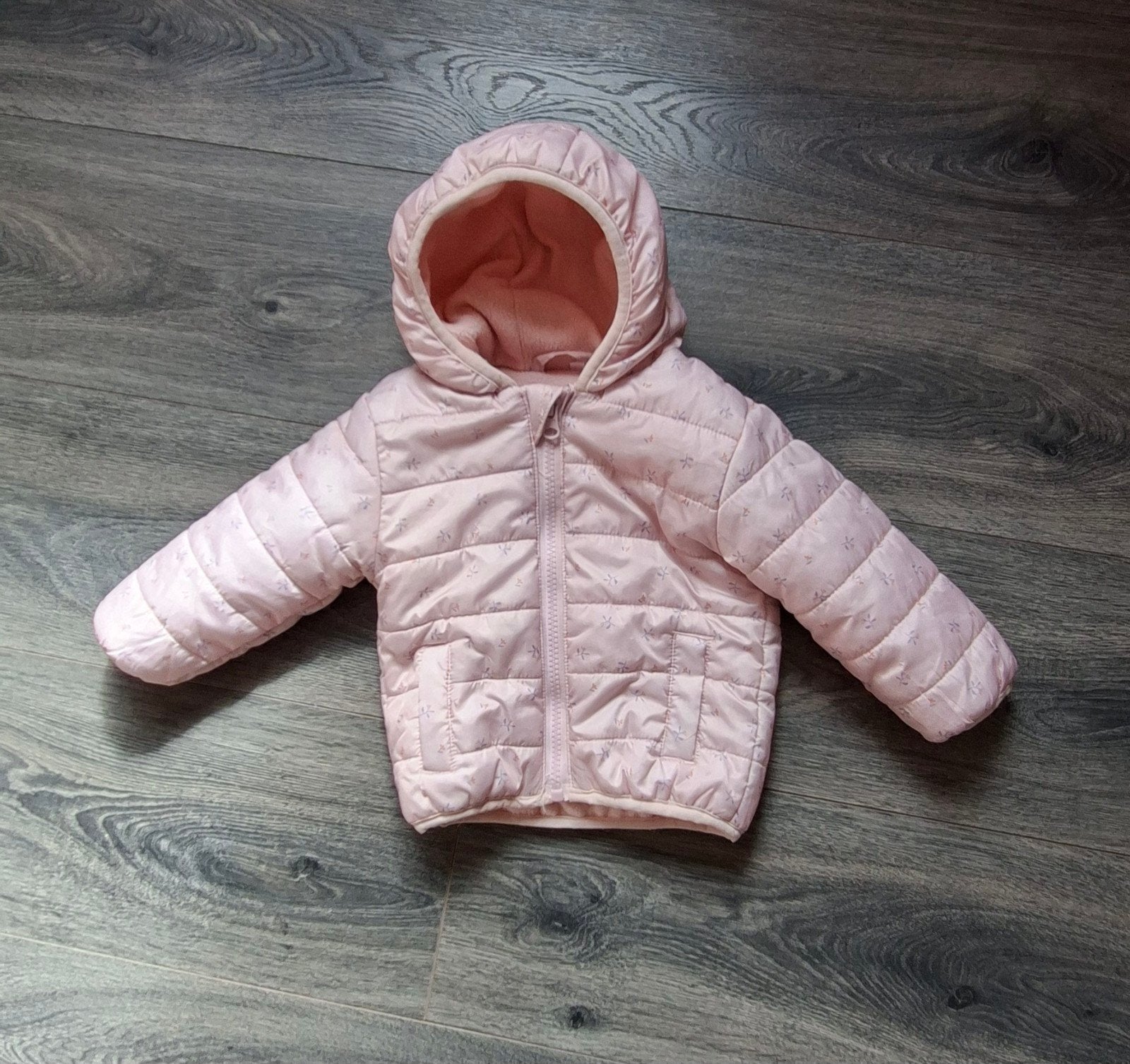 Roze gewatteerd jasje met capuchon - Zeeman, Kinderen en Baby's, Zeeman, Meisje, Ophalen of Verzenden, Zo goed als nieuw
