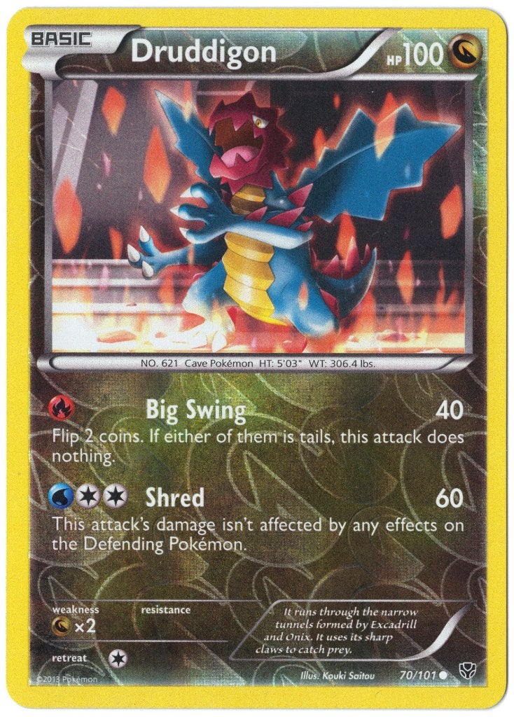 Plasma Blast,  Druddigon [reverse] 70/101, Verzenden, Nieuw, Losse kaart