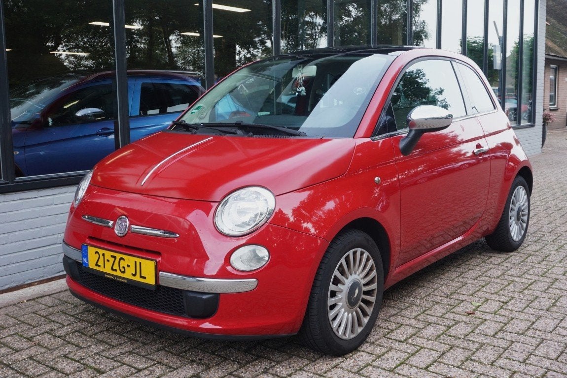 Fiat 500 1.2 Lounge (bj 2008), Auto's, Voorwielaandrijving, Stof, Gebruikt, 1242 cc