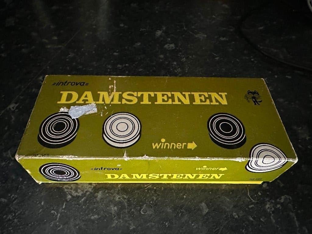 Vintage Damstenen, Een of twee spelers, Ophalen of Verzenden, Gebruikt, Introva