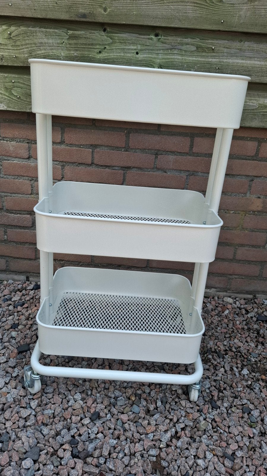 Ikea Räskog roltafel / trolly wit 35x45x77, Huis en Inrichting, Ophalen