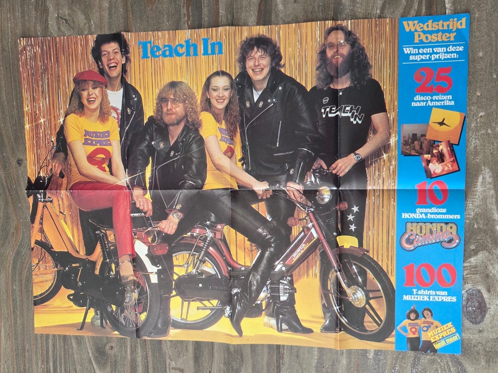 Teach In poster - Muziek Expres, Rechthoekig Staand, Ophalen of Verzenden, Zo goed als nieuw, A1 t/m A3