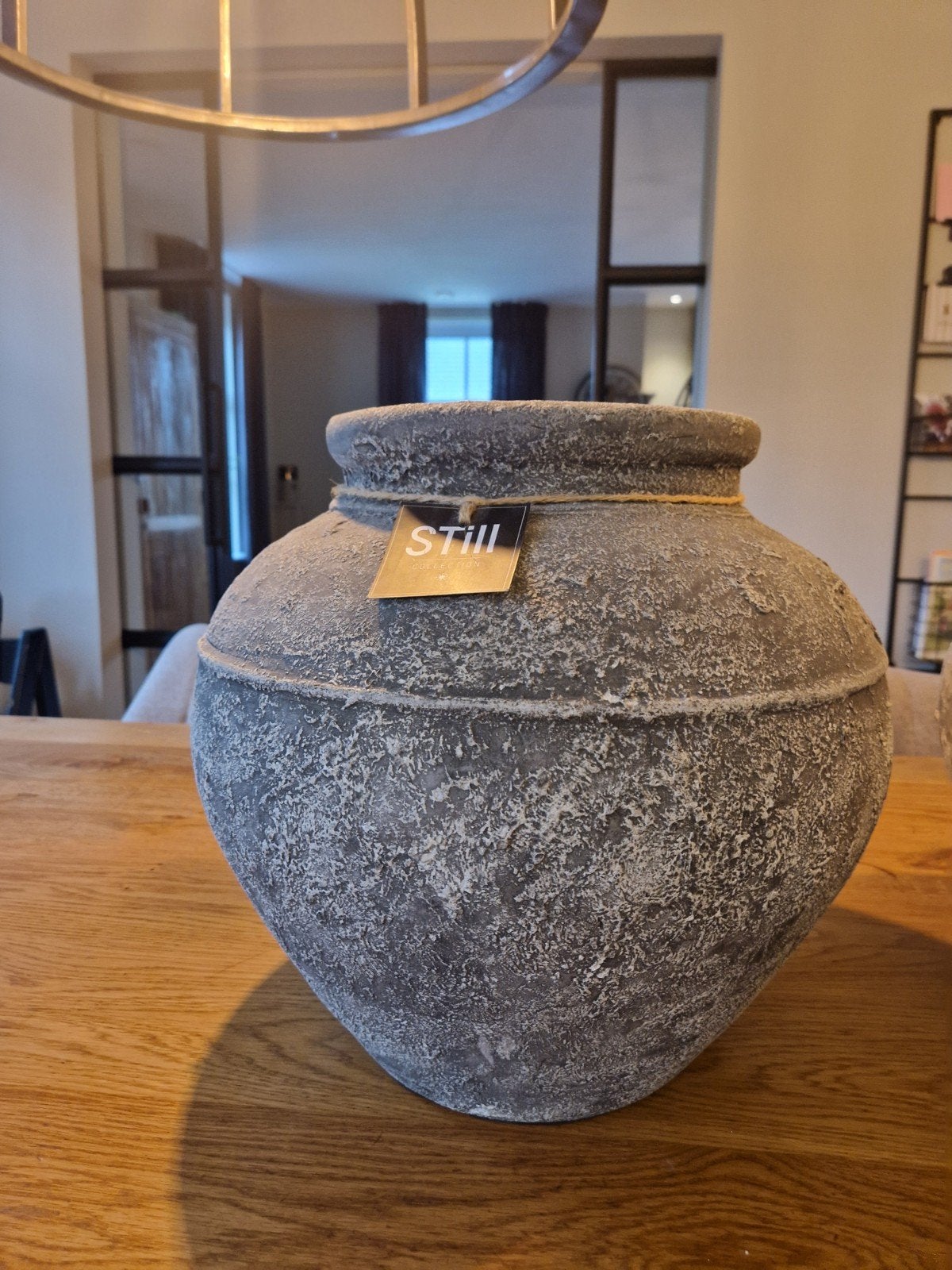 2 prachtige, grote STILL potten - Setprijs 50 euro., Ophalen, Met patroon/structuur, Zo goed als nieuw, Grijs