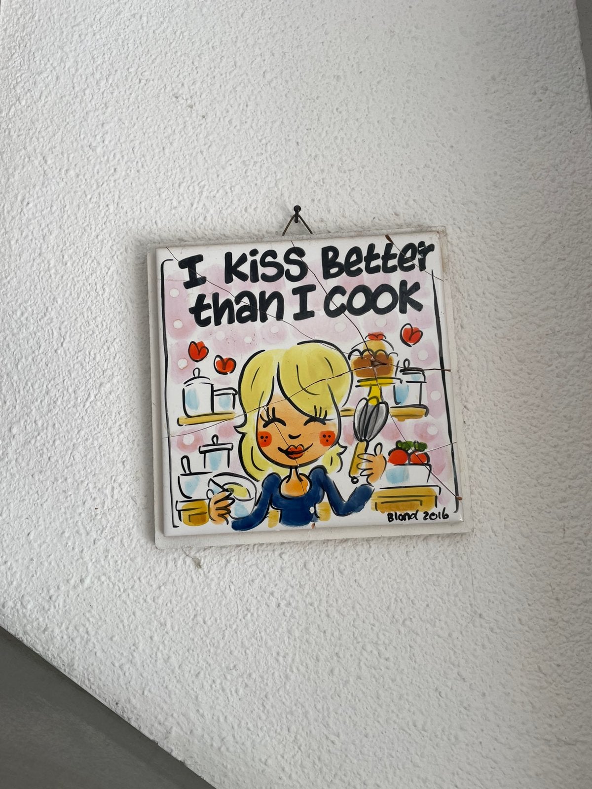 Blond amsterdam le tegeltje, Ophalen, Zo goed als nieuw, Aardewerk, Bord(en)