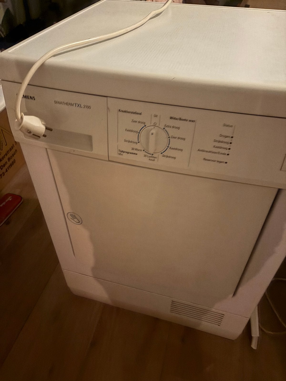 Siemens Siwatherm TXL 2100 Droger, Ophalen, 6 tot 8 kg, Gebruikt, Luchtafvoer